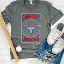 Load image into Gallery viewer, Longhorns oversized print Tee
