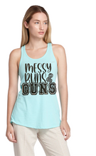 Load image into Gallery viewer, Messy Buns &amp; Guns Tank Top
