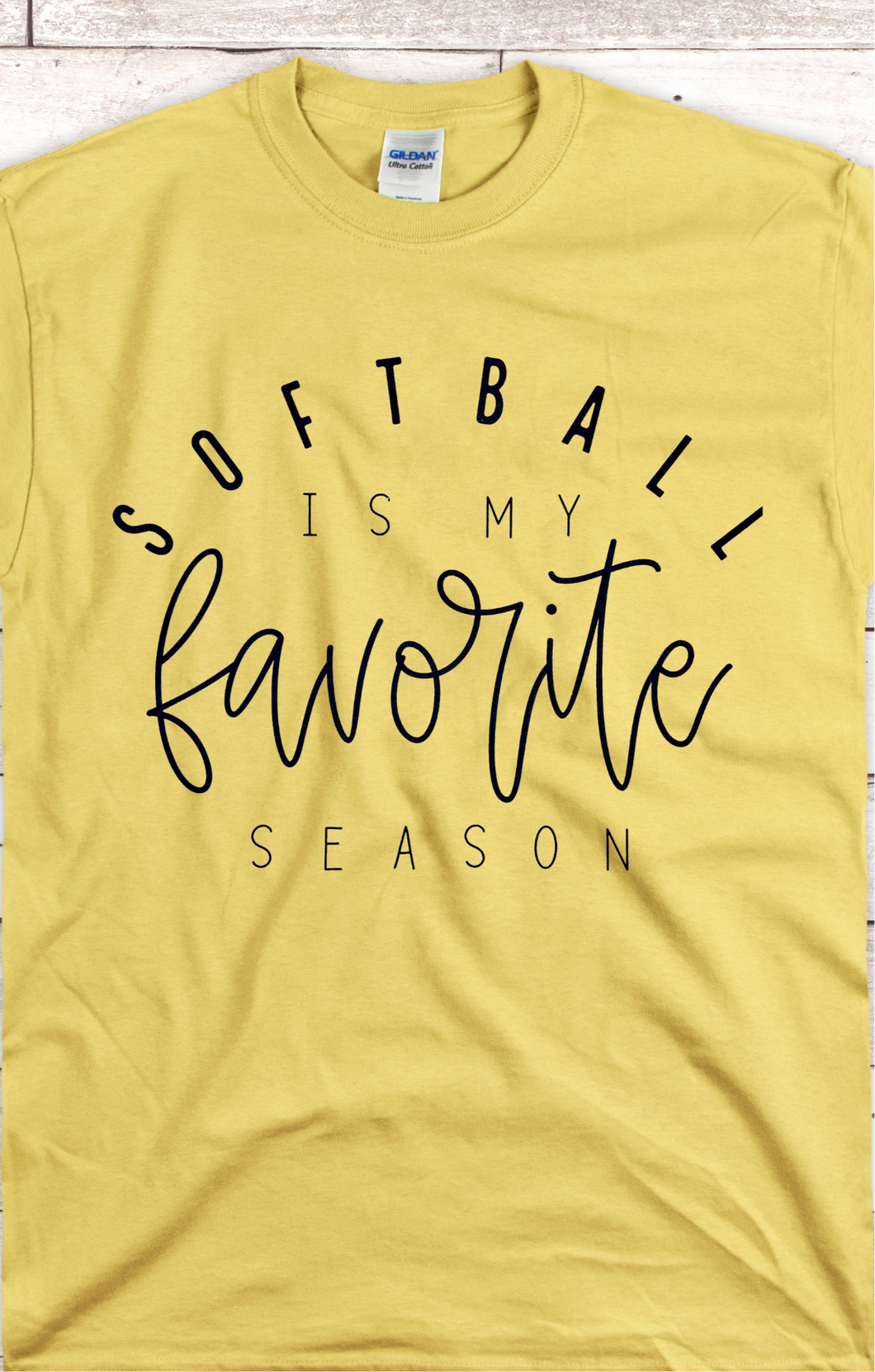 Softball is my favorite Season- Yellow