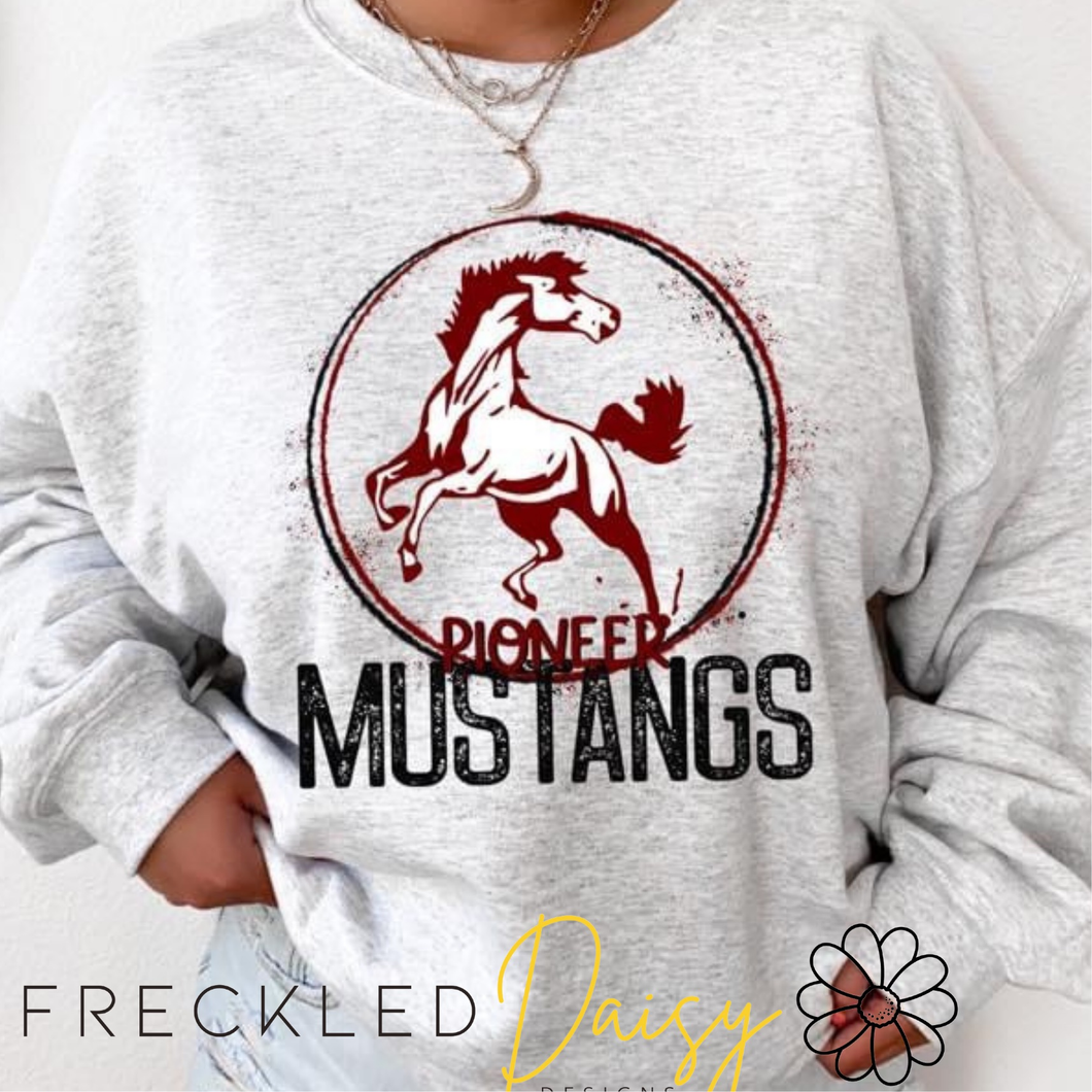 Pioneer Mustangs crewneck Sweatshirt